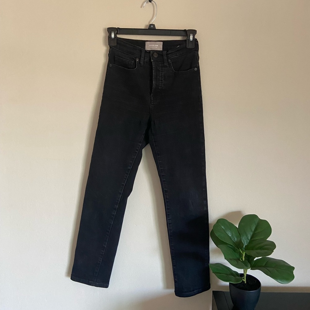 Everlane high-rise slim-straight jean
